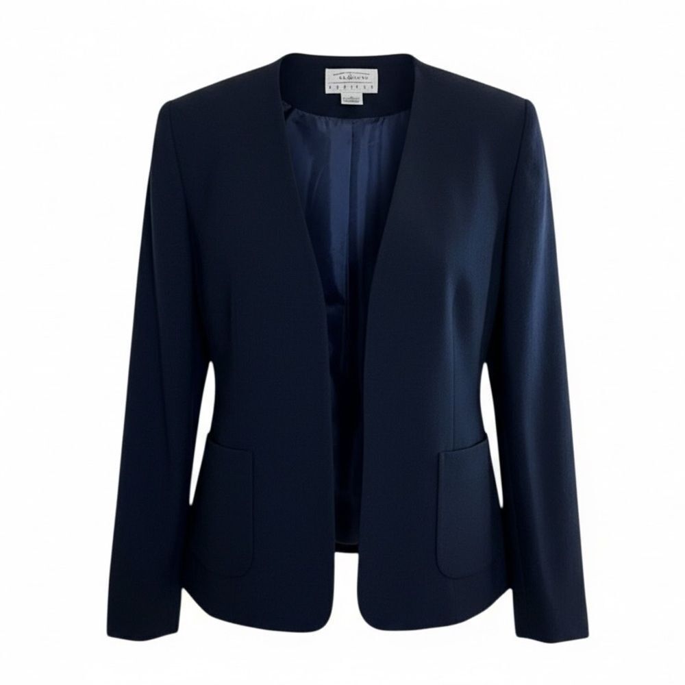 Talbots Wool Fully Lined Open Front Jacket